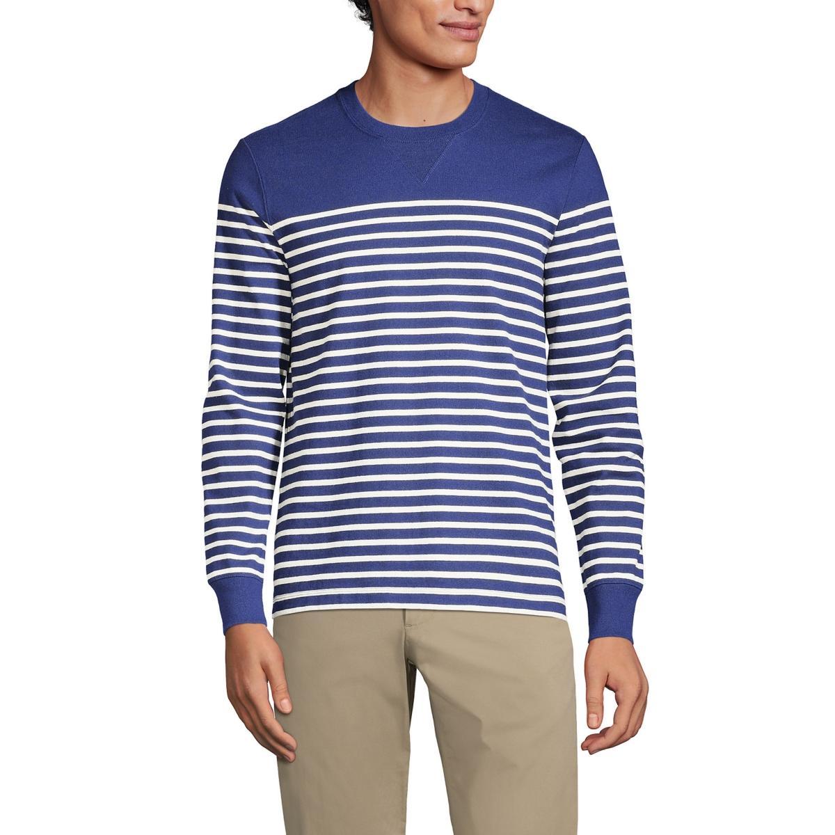 Lands End Mens Long Sleeve Rugby Crew Tee Product Image