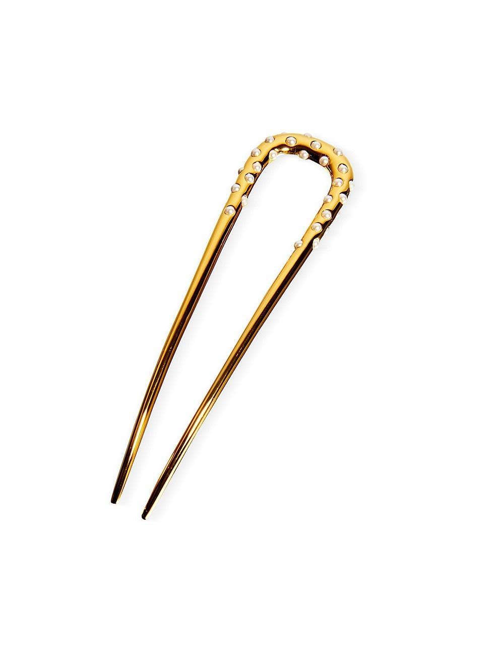 Womens Hair Objet Imitation Pearl-Embellished Hair Pin Product Image