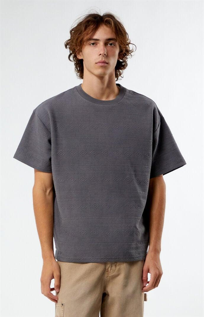 Mens Oversized Jacquard Knit T-Shirt Product Image