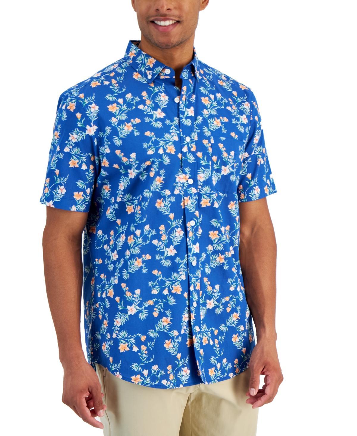 Club Room Mens Hibiscus Floral Poplin Shirt, Created for Macys Product Image