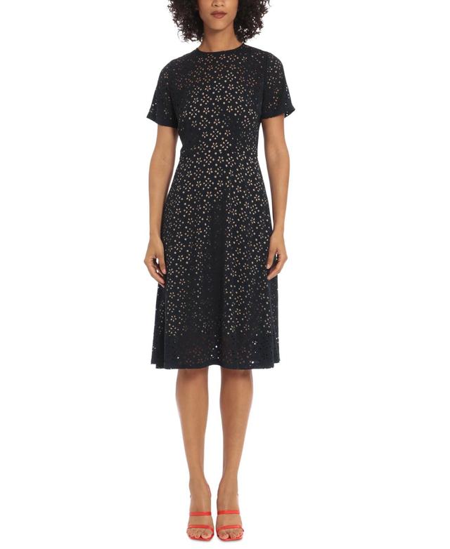 Maggy London Womens Midi Fit & Flare Dress Product Image