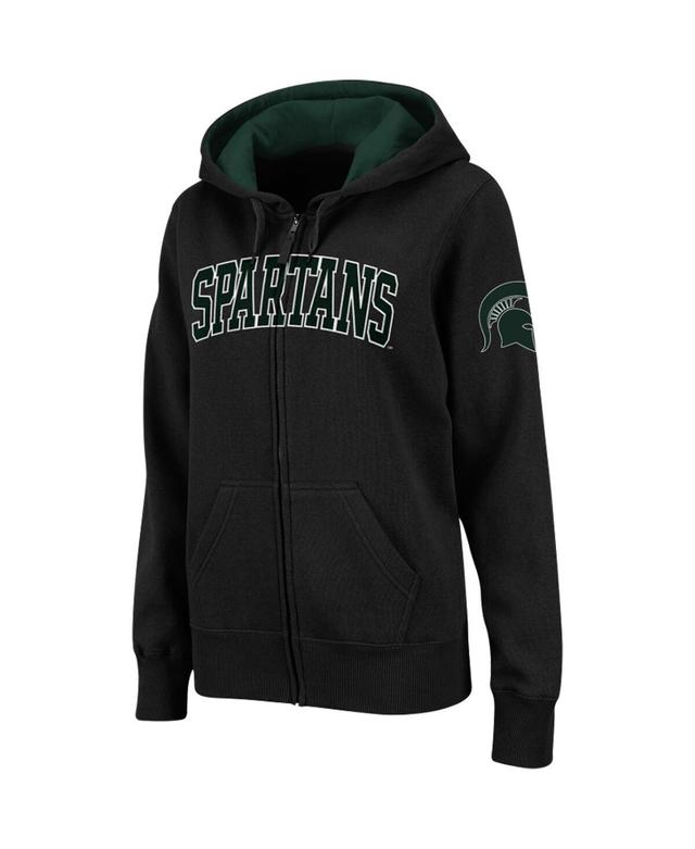 Womens Colosseum Michigan State Spartans Arched Name Full-Zip Hoodie Product Image