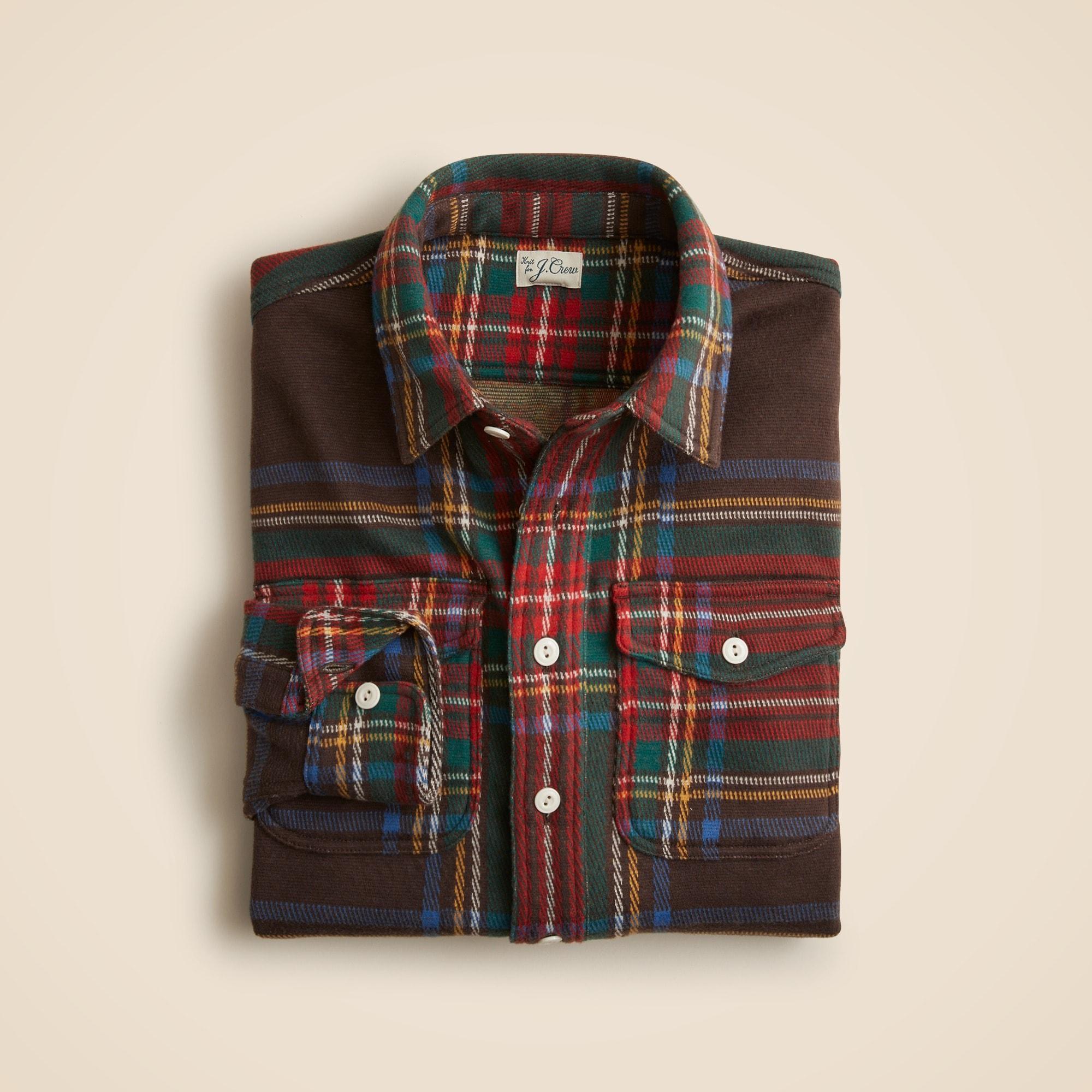 Seaboard soft-knit shirt in plaid Product Image