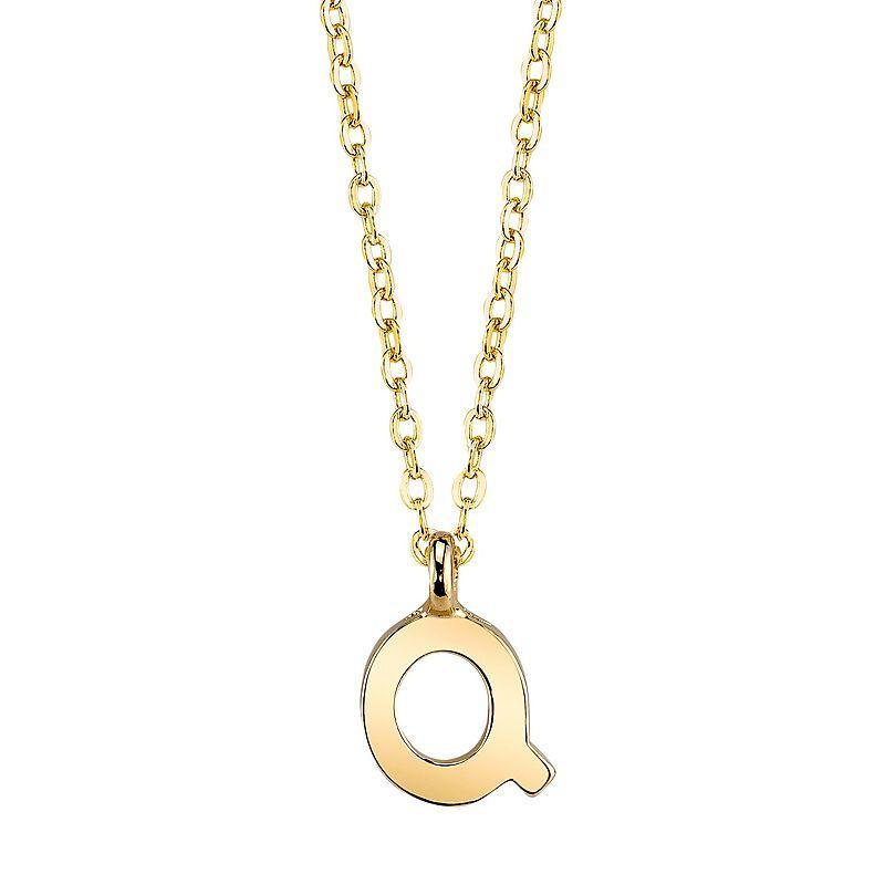 1928 Initial Pendant Necklace, Womens Yellow Product Image