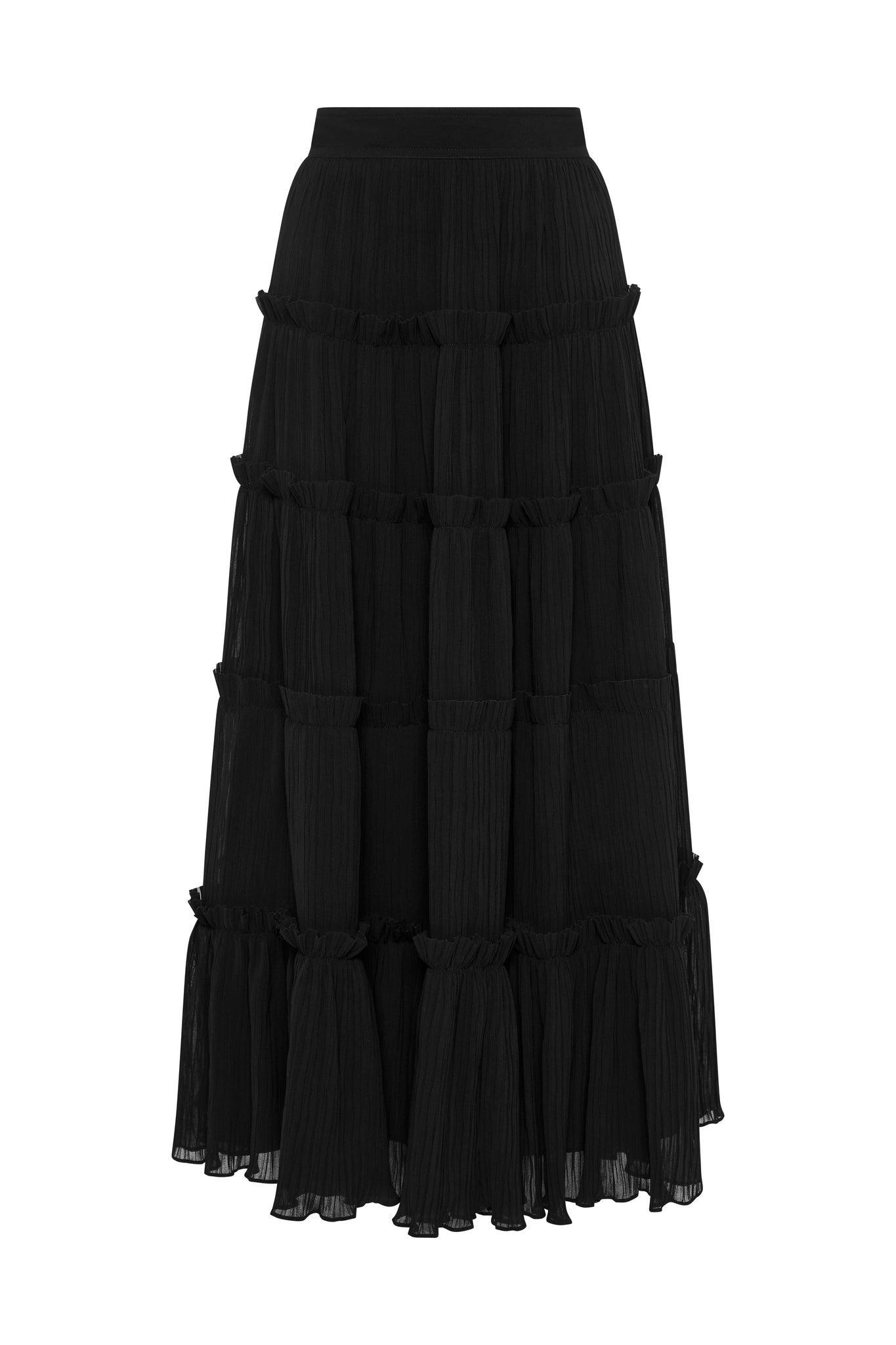 Robyn Tiered Maxi Skirt Product Image