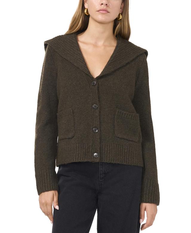 1.state Womens V-Neck Collared Cardigan Product Image