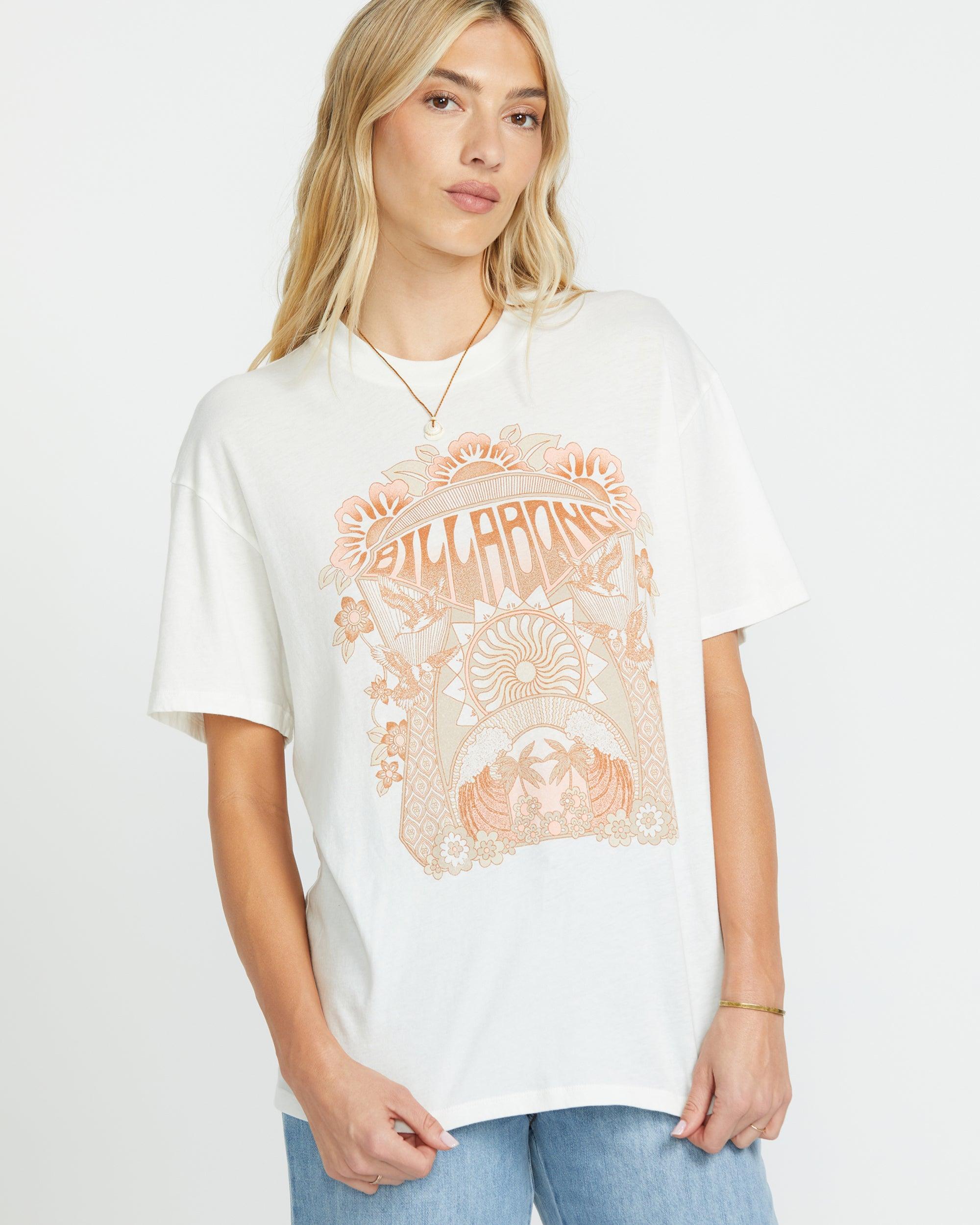 Waves Of Change Short Sleeve Tee - Salt Crystal Female Product Image