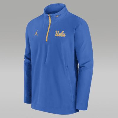 UCLA Bruins Sideline Coach Men's Nike College 1/2-Zip Hooded Jacket Product Image