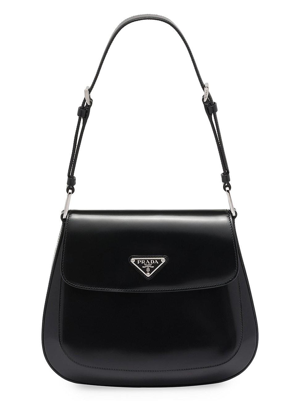 Womens Cleo Brushed Leather Shoulder Bag Product Image