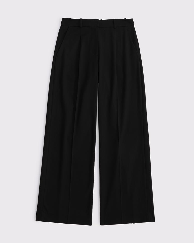 Mid Rise Tailored Wide Leg Pant Product Image