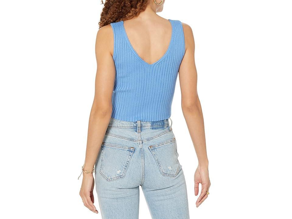 Madewell Kirsten V-Neck Slim Tank (Oasis Blue) Women's Clothing Product Image