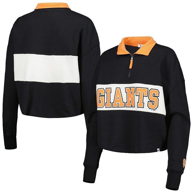 Womens 47 San Francisco Giants Remi Quarter-Zip Cropped Top Product Image