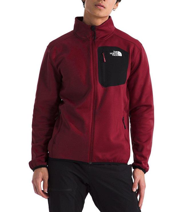 The North Face Long Sleeve Crest Contrast-Pocket Full-Zip Jacket Product Image