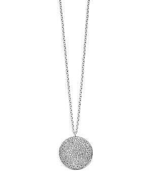 Ippolita Sterling Silver Stardust Diamond Large Flower Disc Pendant Necklace, 16-18 Product Image