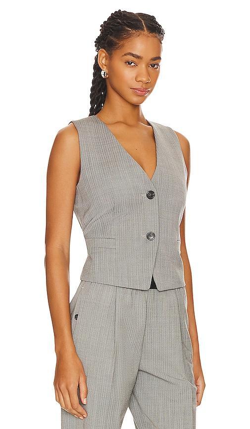 Womens Wool-Blend Tailored Vest Top Product Image