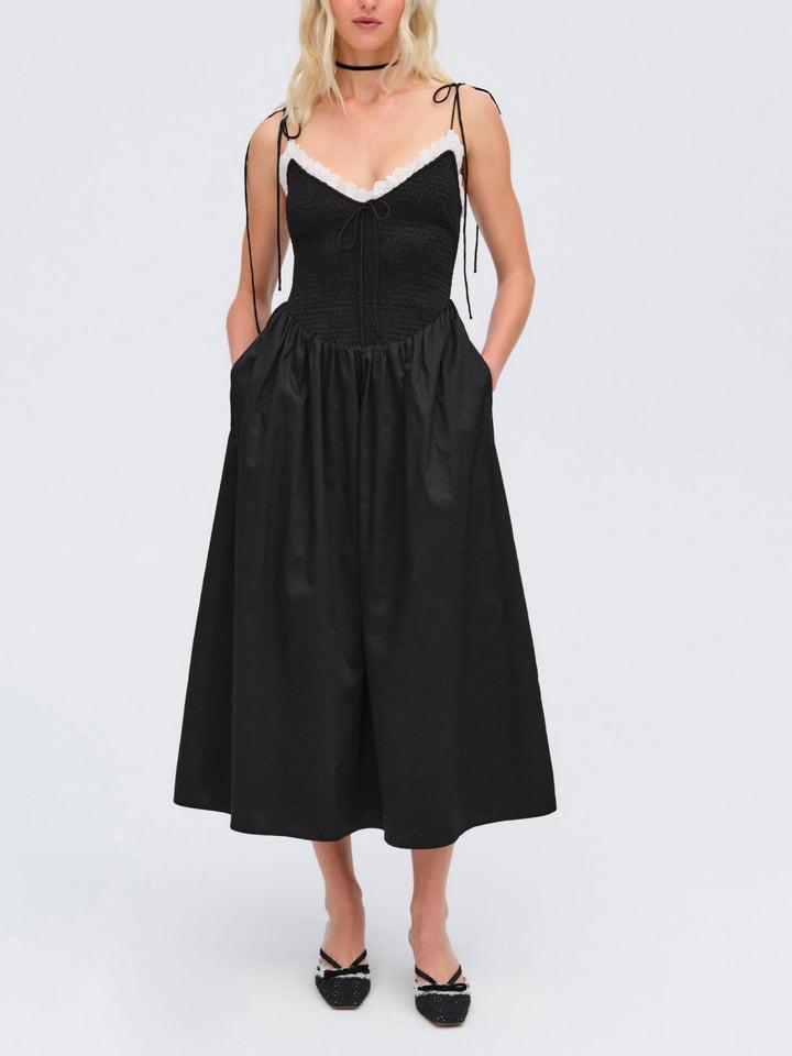 Bethany Midi Dress — Black Product Image