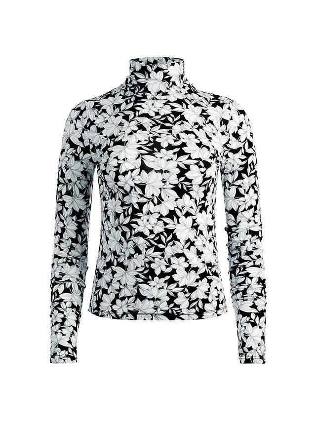 Womens Delaina Floral Turtleneck Top Product Image