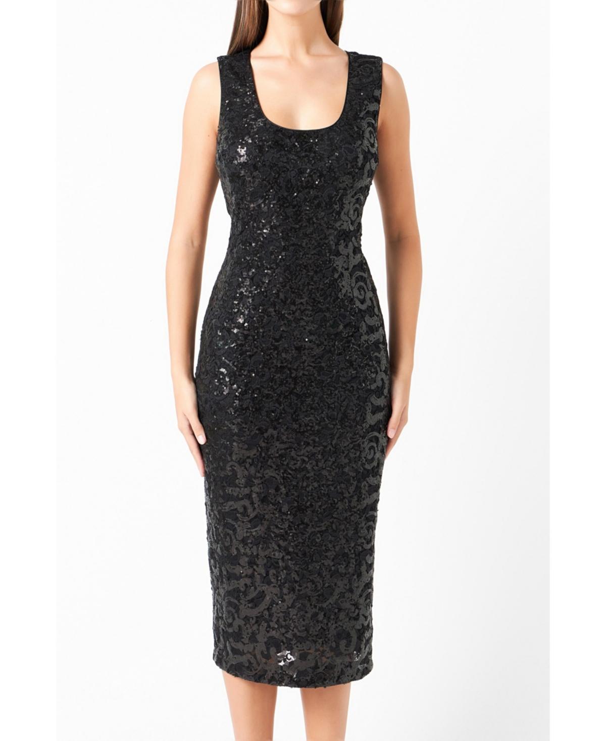 Endless Rose Sequin Lace Midi Dress product image