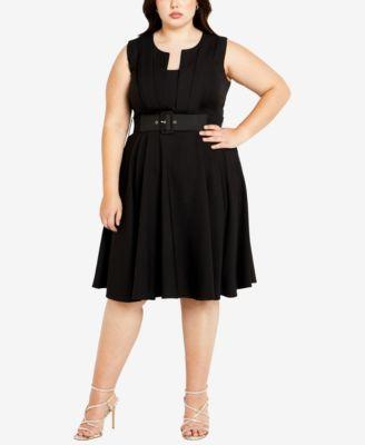 Plus Size Vintage Veronica Pleated Dress Product Image