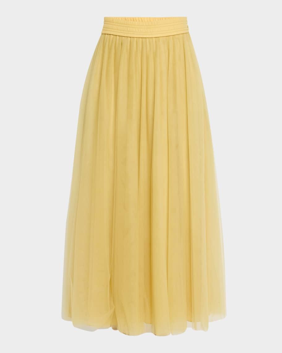 A-Line Tulle Midi Skirt product image