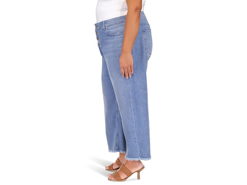 MICHAEL Michael Kors Plus Size High-Rise Crepe Flare Selma in Angel Wash (Angel Wash) Women's Jeans Product Image