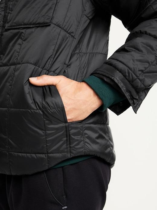 Water-Resistant Quilted Shacket Product Image