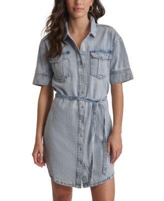 Dkny Jeans Womens Denim Shirtdress Product Image