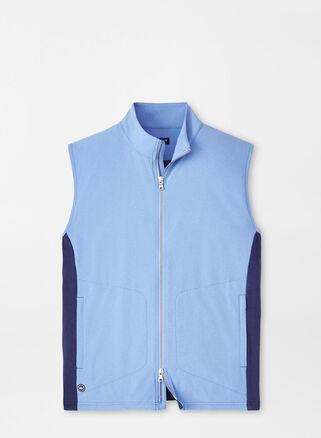 Peter Millar Mens Solstice Performance Hybrid Full-Zip Vest | Color: Elixir | Size: XL Product Image