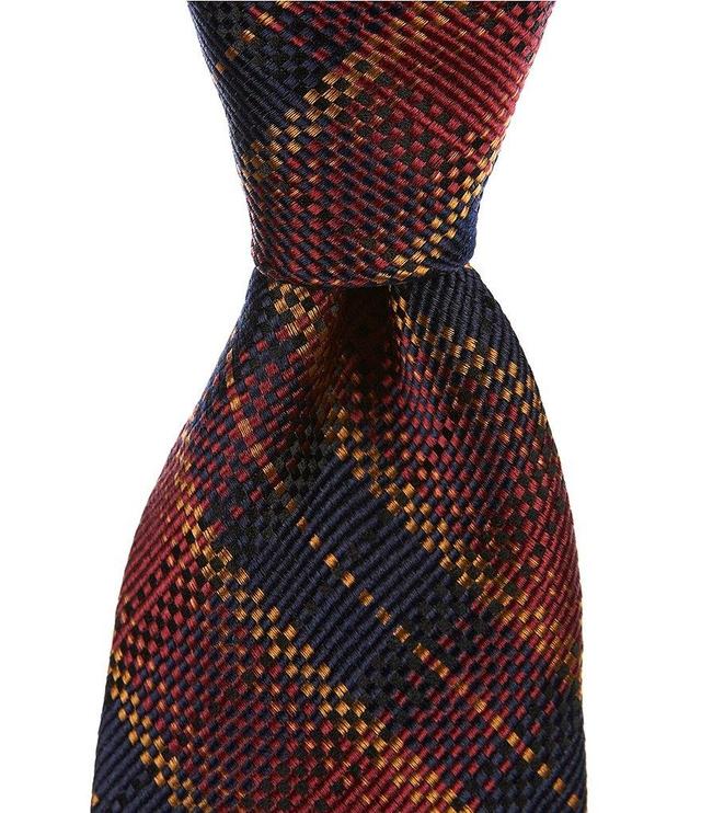 Cremieux Pixelated Plaid 3 1/4#double; Silk Tie Product Image