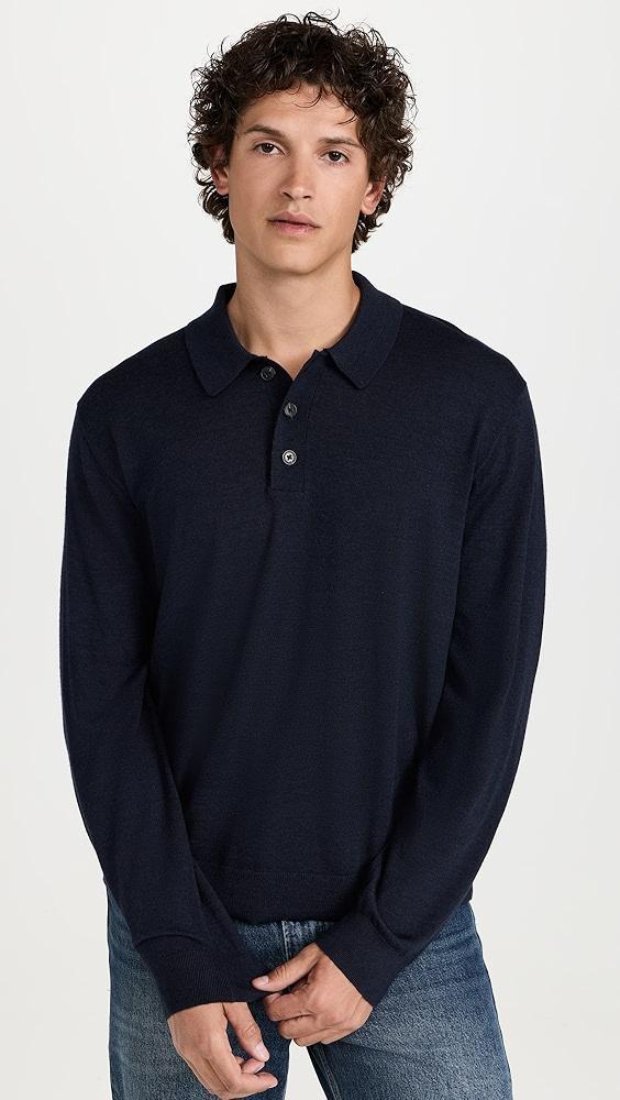 Madewell Merino Long Sleeve Polo | Shopbop Product Image