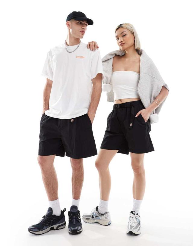 Dickies jackson tech nylon tape belt shorts in black - exclusive to ASOS Product Image