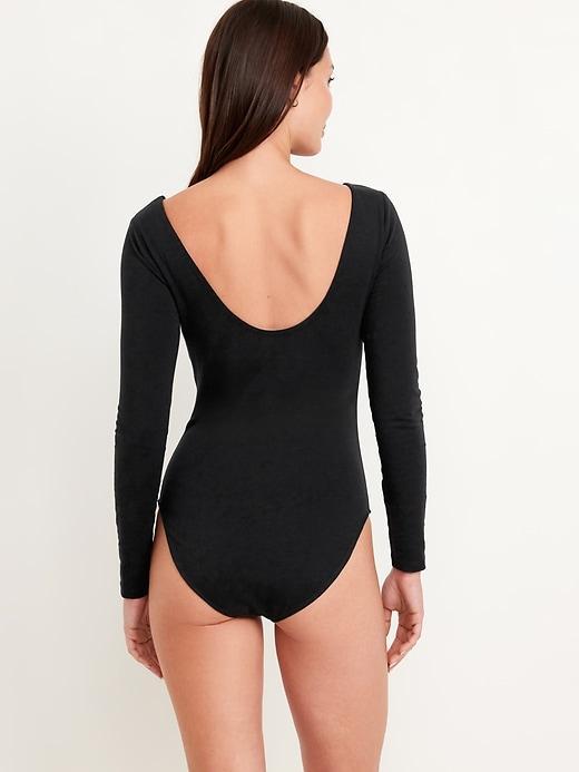 Double-Layer Scoop-Back Bodysuit Product Image