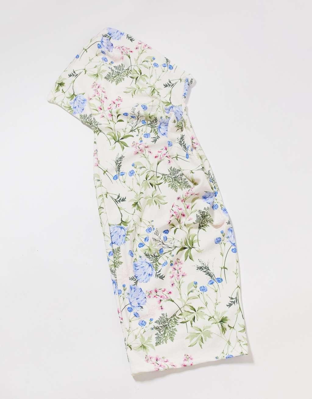 ASOS DESIGN one shoulder midi dress in floral print Product Image