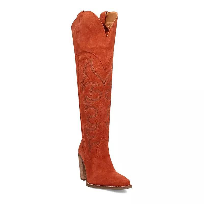 Dingo Primadonna Womens Suede Boots Red Product Image