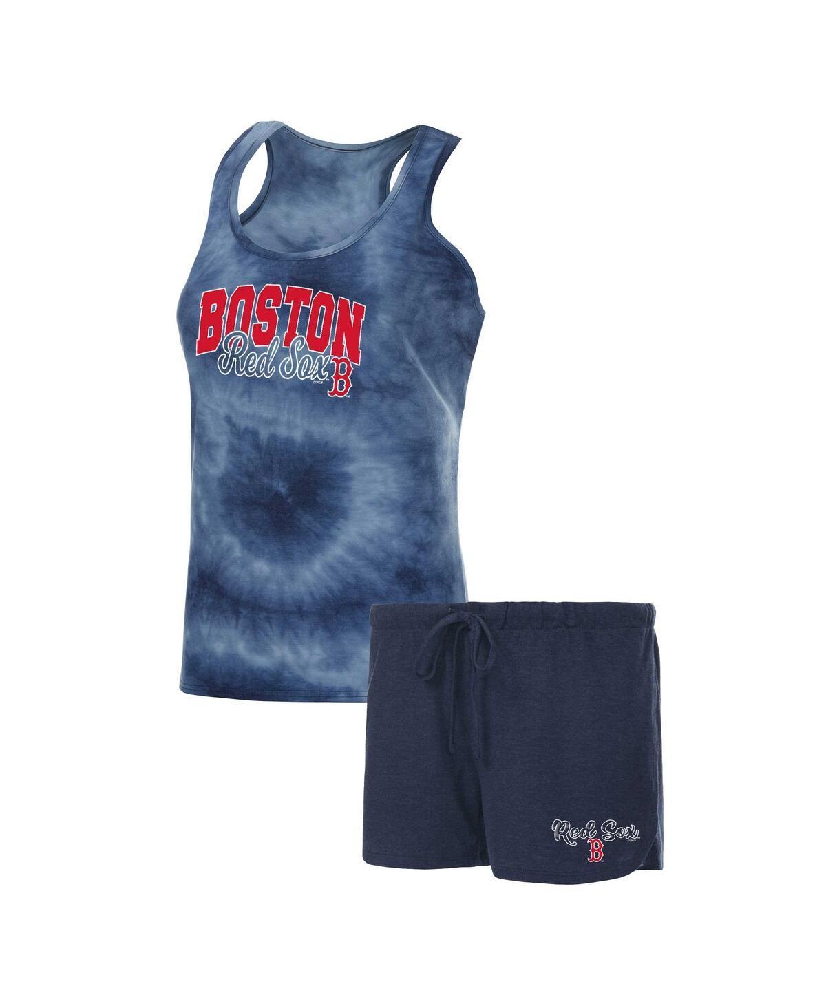 Womens Concepts Sport New York Yankees Billboard Racerback Tank Top & Shorts Sleep Set Blue Product Image