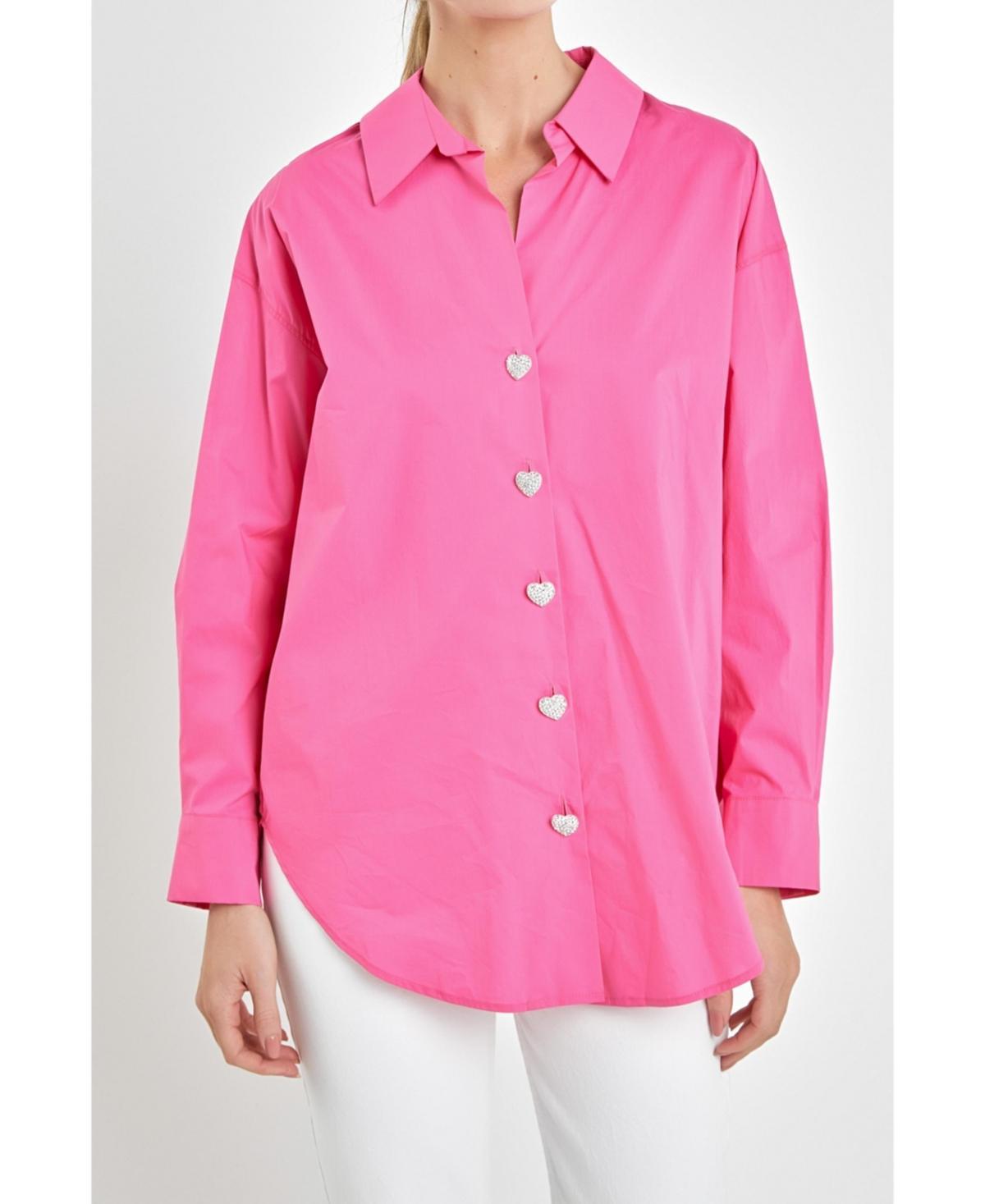 Womens Oversize Collared Shirt Product Image