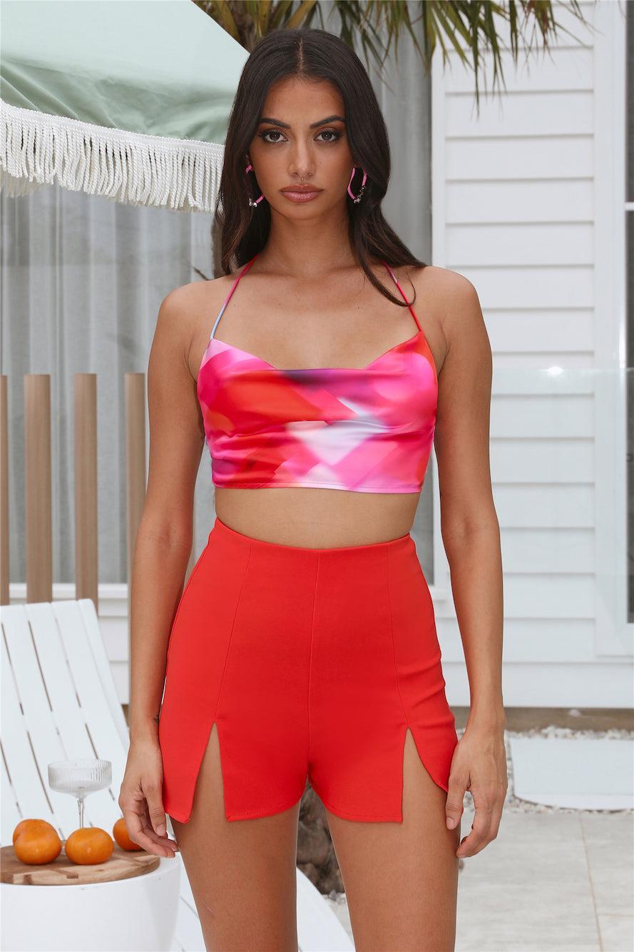 HELLO MOLLY New Sensations Crop Top Multi Product Image