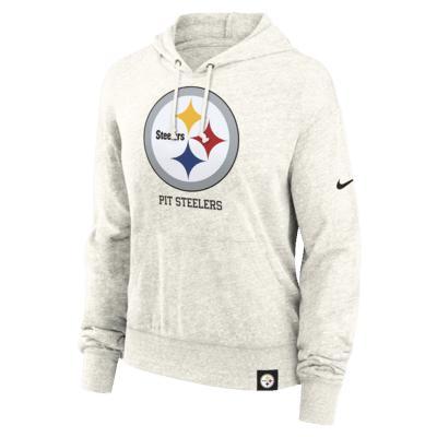 Pittsburgh Steelers Gym Vintage Women's Nike NFL Pullover Hoodie Product Image