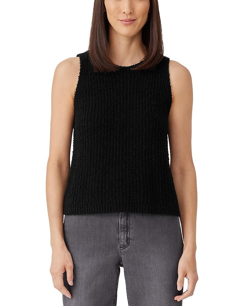 Womens Sleeveless Cotton-Blend Sweater Product Image