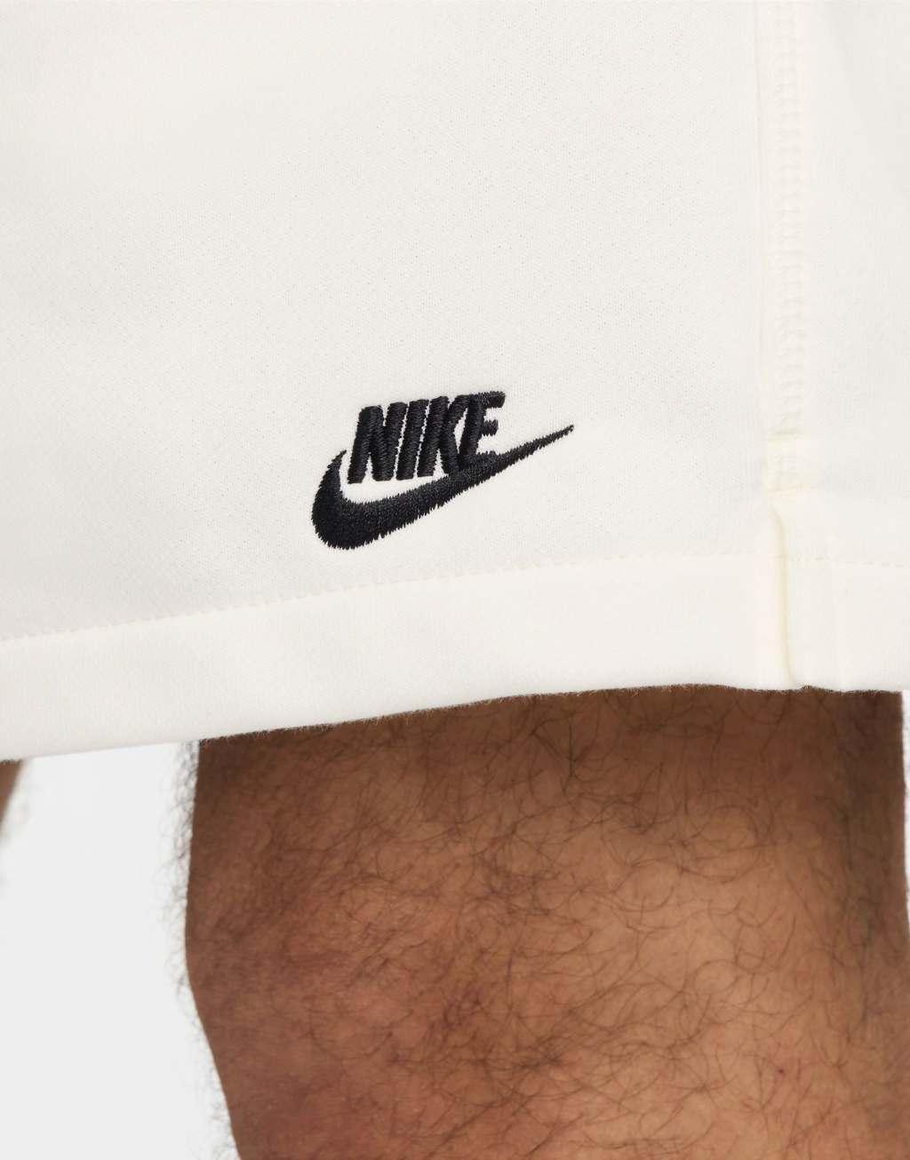 Nike Club French Terry shorts in off white Product Image