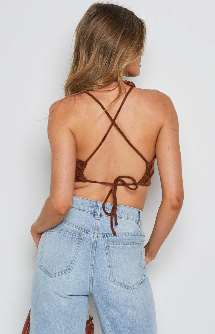 Bradley Crop Top Brown Product Image