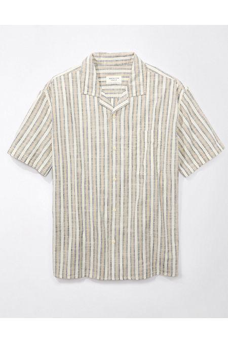 AE Striped Button-Up Poolside Shirt Men's Product Image