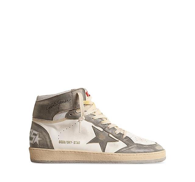 Golden Goose Mens Sky Star Lace Up High Top Sneakers Product Image