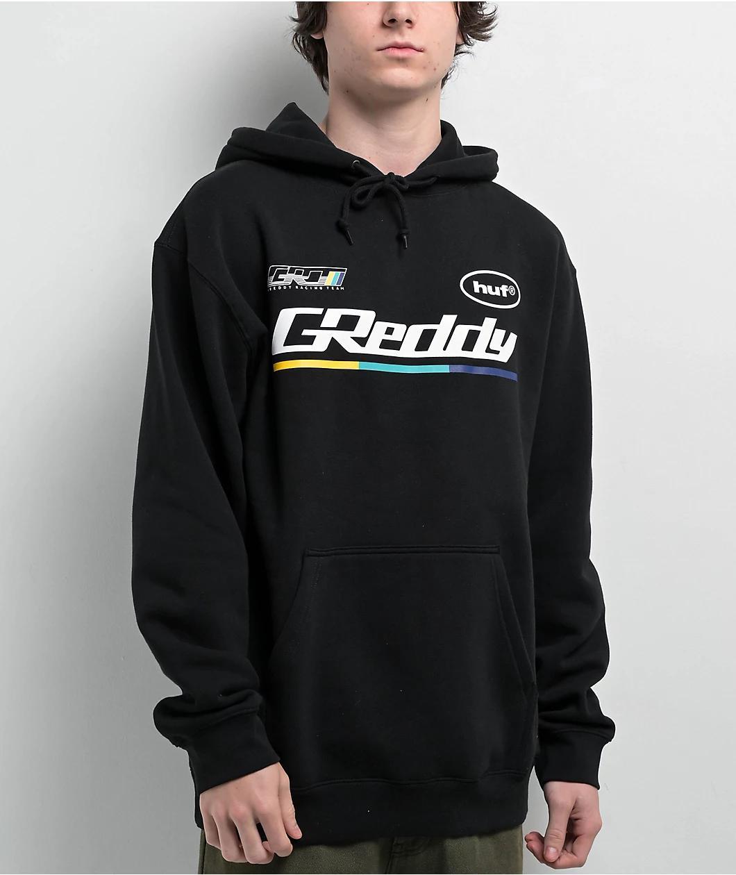 HUF x GReddy Drift Black Hoodie Product Image