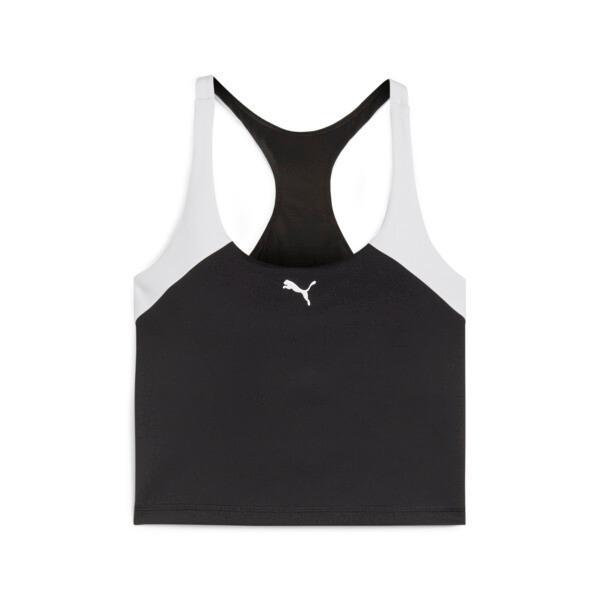 PUMA "Train All Day" Women's 2-in-1 Training Tank Top in Black/White Product Image