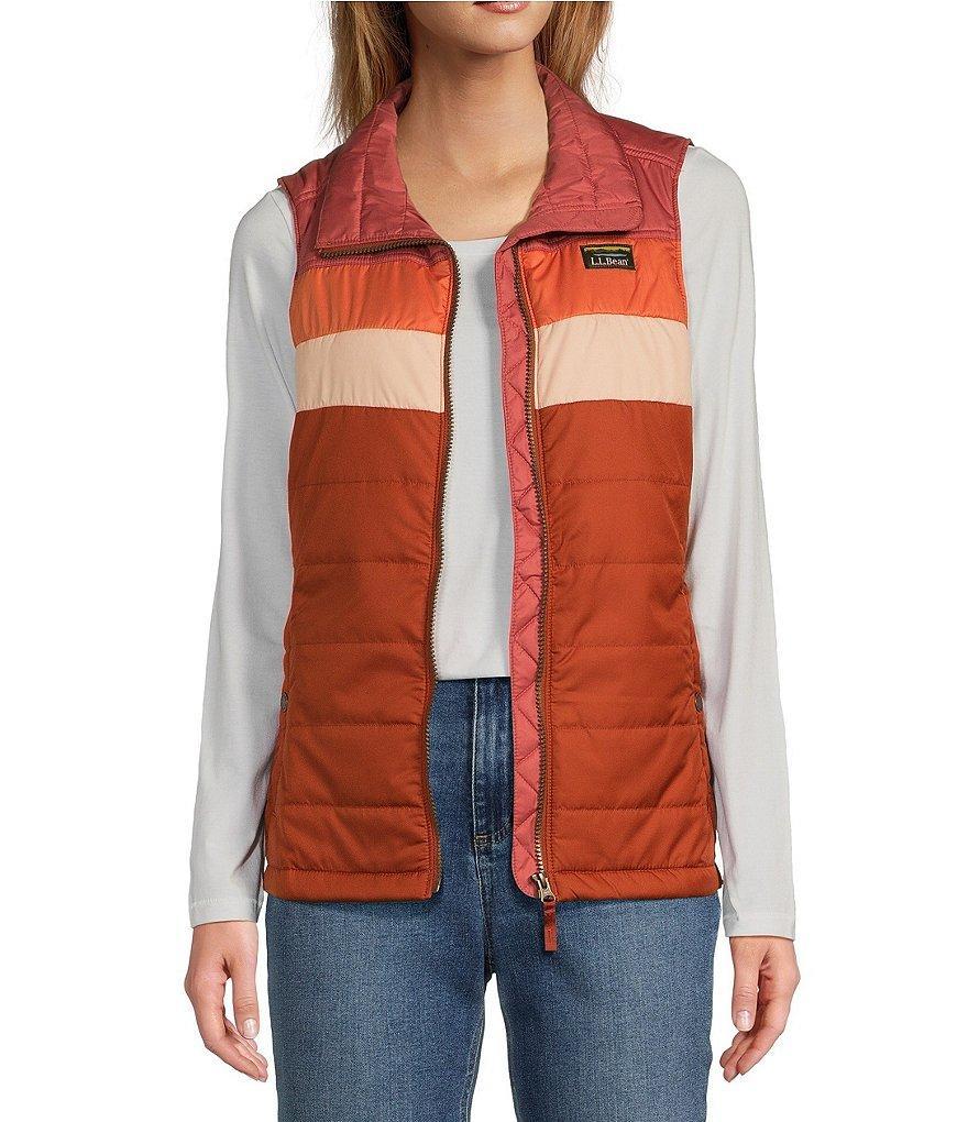 L.L.Bean Mountain Classic Colorblock Weather Resistant Pocketed Puffer Vest Product Image