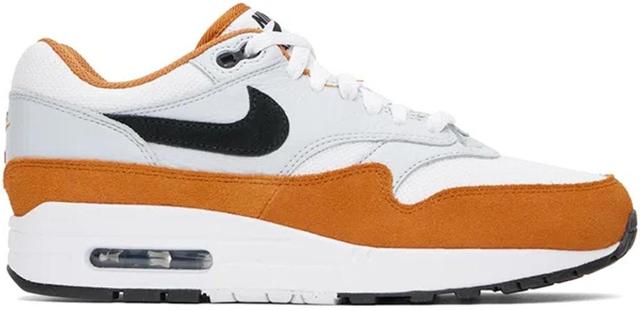 White & Black Air Max 1 Sneakers In White/black-monarch- Product Image