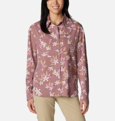 Columbia Women's Silver Ridge Utility Patterned Long Sleeve Shirt- Product Image