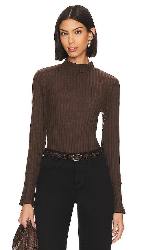 Michael Stars Opal Button Cuff Turtleneck Women's Clothing Product Image