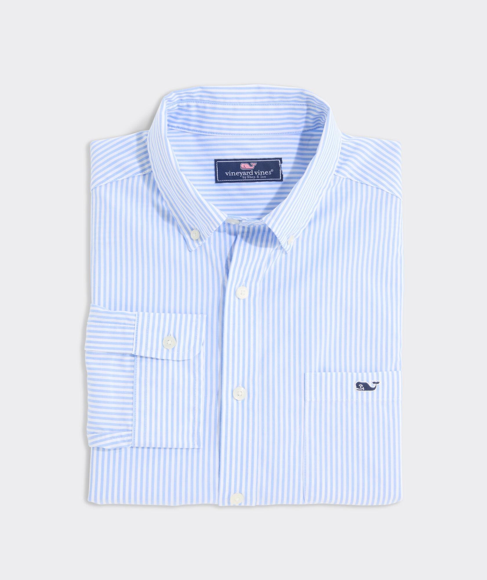 Stretch Poplin Stripe Shirt Product Image